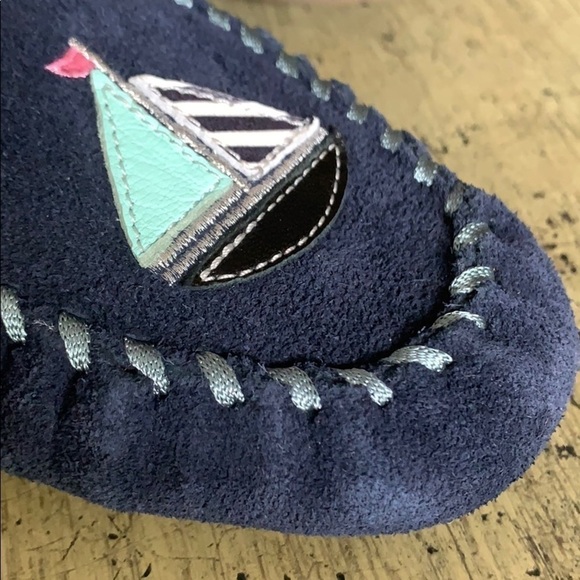 TALBOTS Indigo Blue Everson Novelty Mocassins - Picture 6 of 12